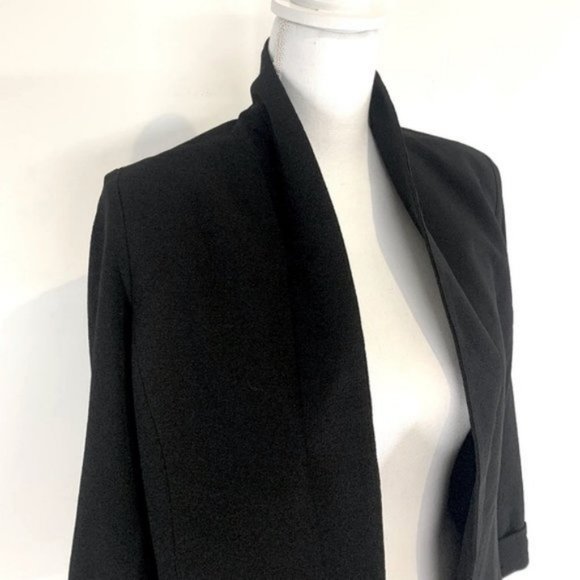 HOT & DELICIOUS / Black Sheer Panel Blazer / Large - Picture 4 of 6